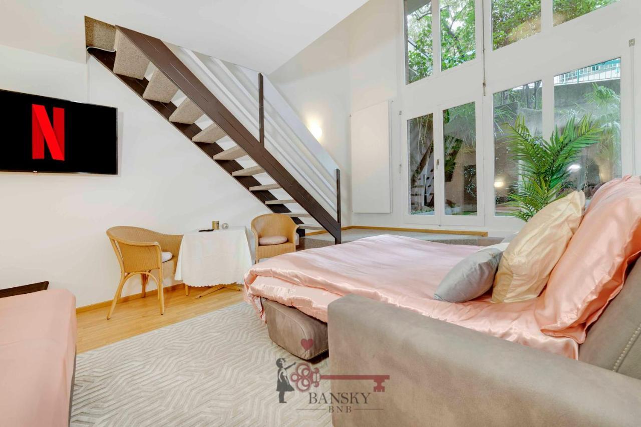 Duplex Loft In Lugano Center With Garden, Wi-Fi -By Easylife Swiss Lägenhet Exteriör bild