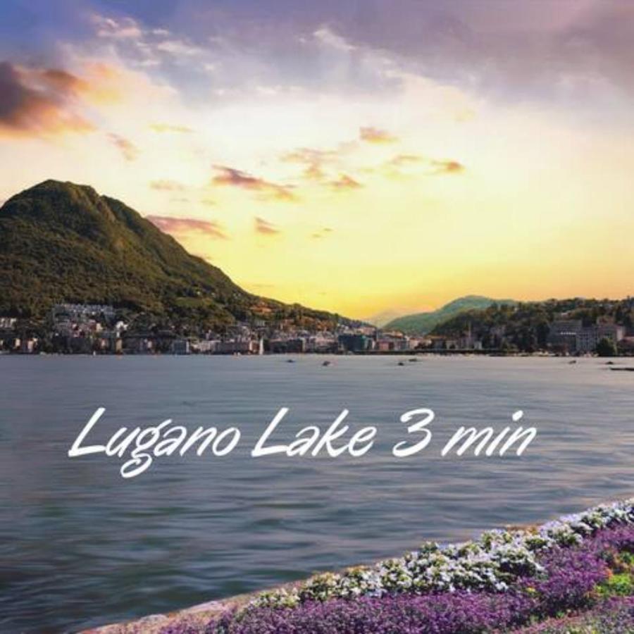Duplex Loft In Lugano Center With Garden, Wi-Fi -By Easylife Swiss Lägenhet Exteriör bild